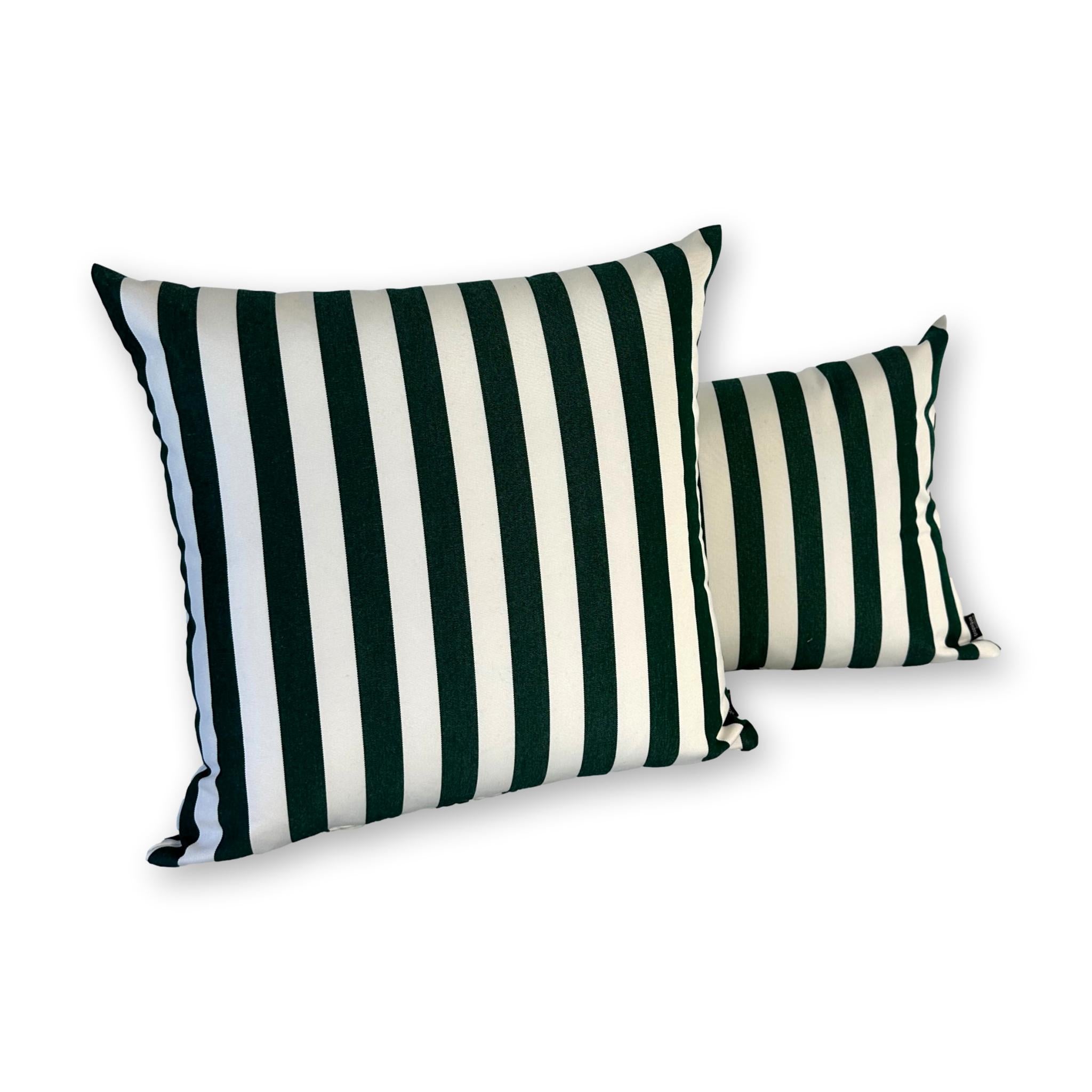 Sunbrella Mason Stripe Forest Green