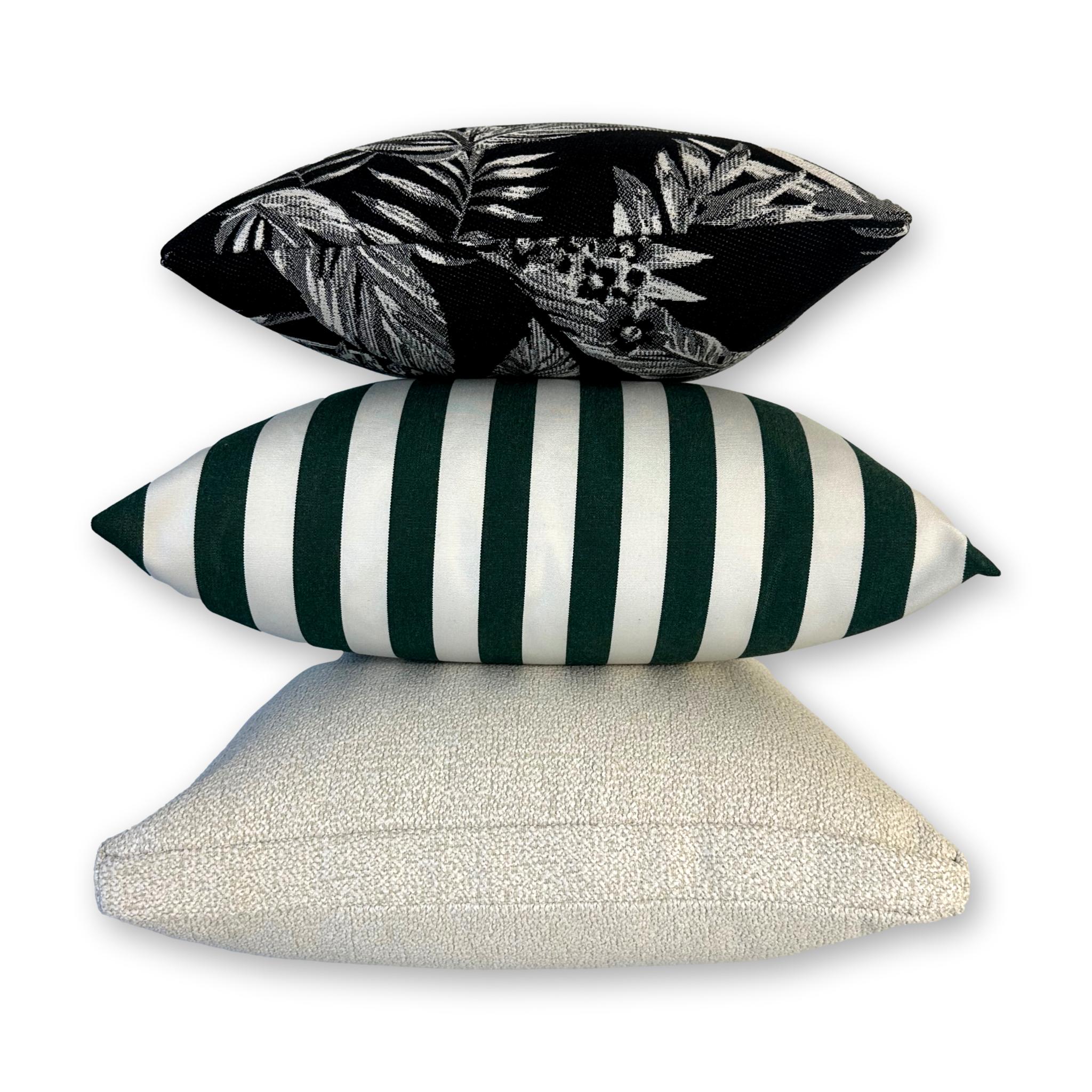 Sunbrella Mason Stripe Forest Green