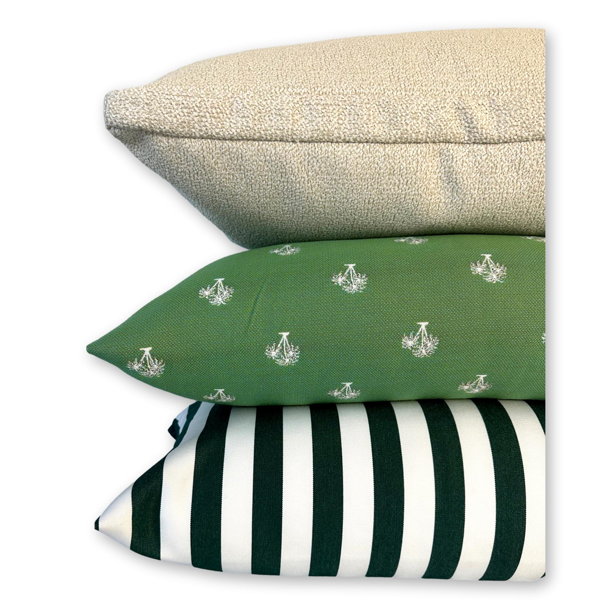 Sunbrella Mason Stripe Forest Green