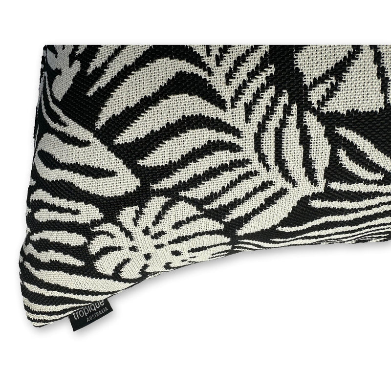 Tropical Leaf in Orca  & South Beach Velvet  Set of 2 Covers