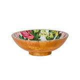 Mango Wood Bowl in Daisy White - 25cm