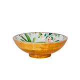 Mango Wood Bowl in Palm Forest - 25cm