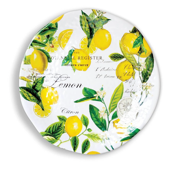 Lemon Basil Round Platter Large