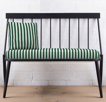Sunbrella Mason Forest Green Bench Seat Cushion