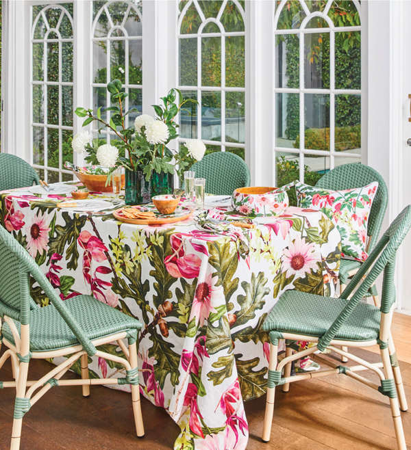 Linen Tablecloth in Daisy White