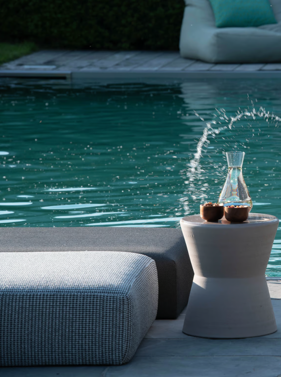 Sunlounger Aquatic in Wood