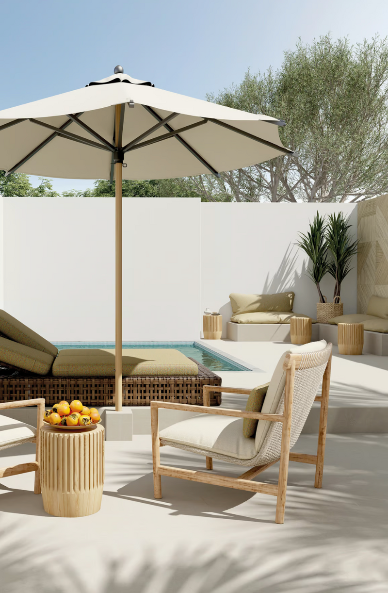 Sunlounger Aquatic in Wood