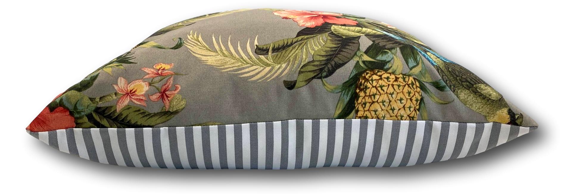 Parrots Dove Grey in Holiday 60cm - New Stock Arrived! - Tropique Cushions