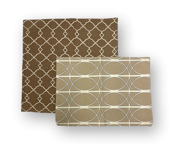 Camel & Cream Set - 1 x 50cm & 1 x lumbar cover