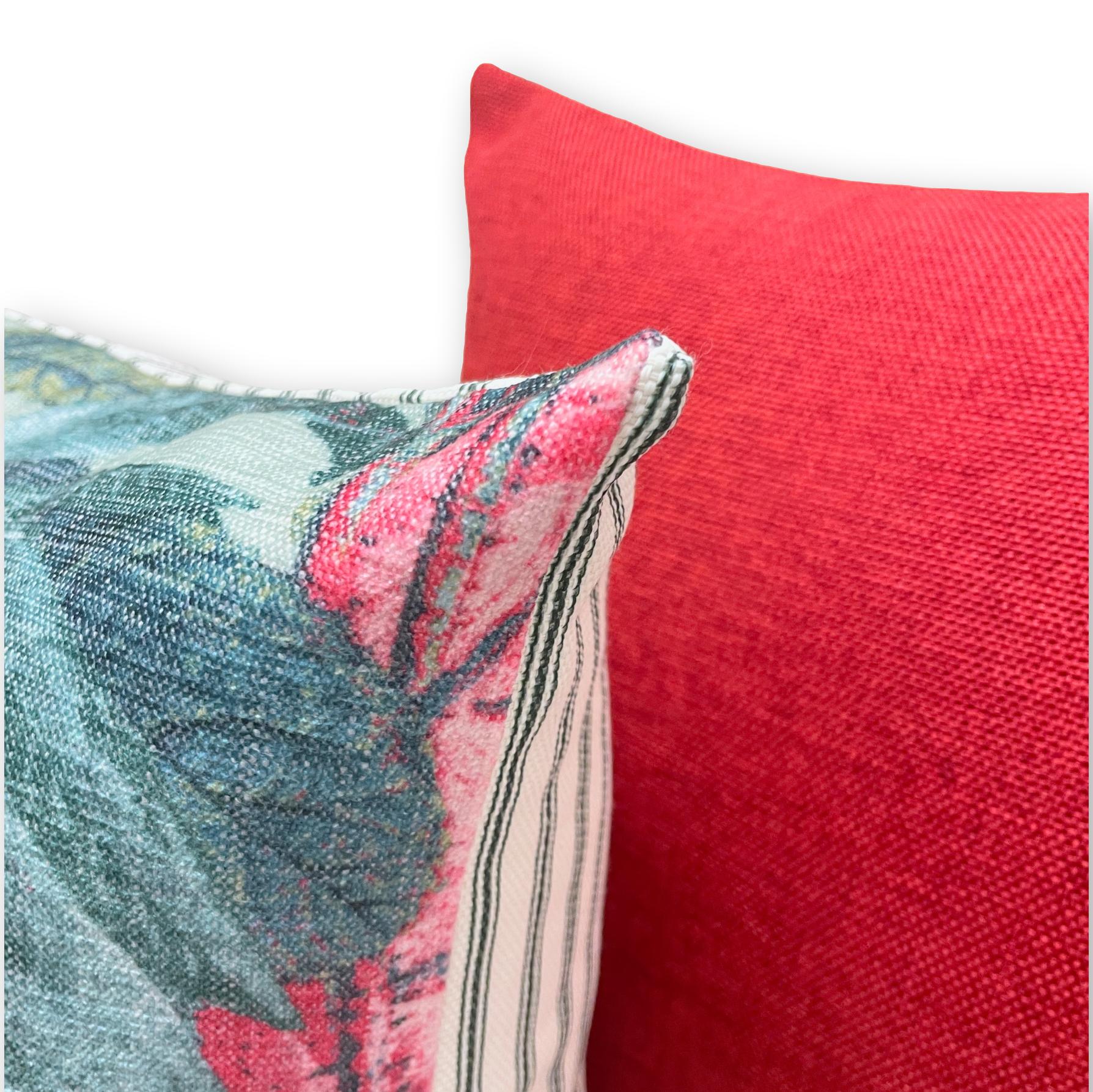 Botanical Red Set - Tropique Cushions