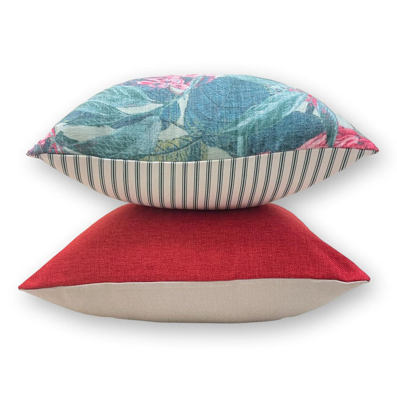 Botanical Red Set - Tropique Cushions