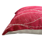 Palm Leaf in Peony - Tropique Cushions