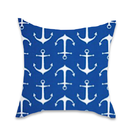 Anchor Cobalt - Tropique Cushions