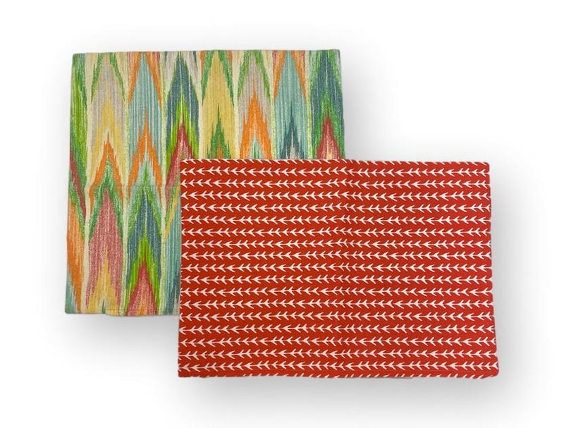 Patterned Coral Set - 1 x 50cm & 1 lumbar