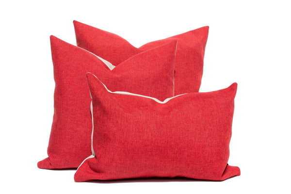 Coastal Drift in Red - Tropique Cushions