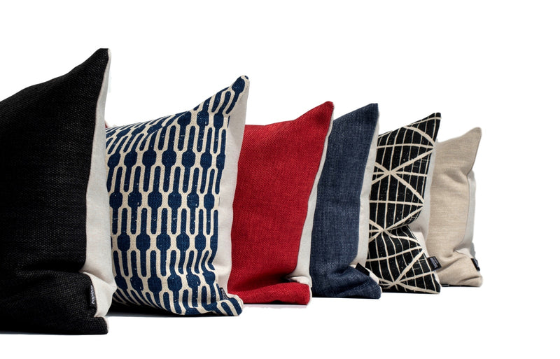 Coastal Drift in Red - Tropique Cushions