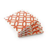 Coaster Single Orange Lattice