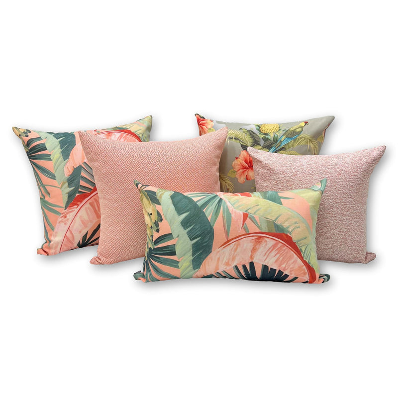 Quay in Papaya - Tropique Cushions