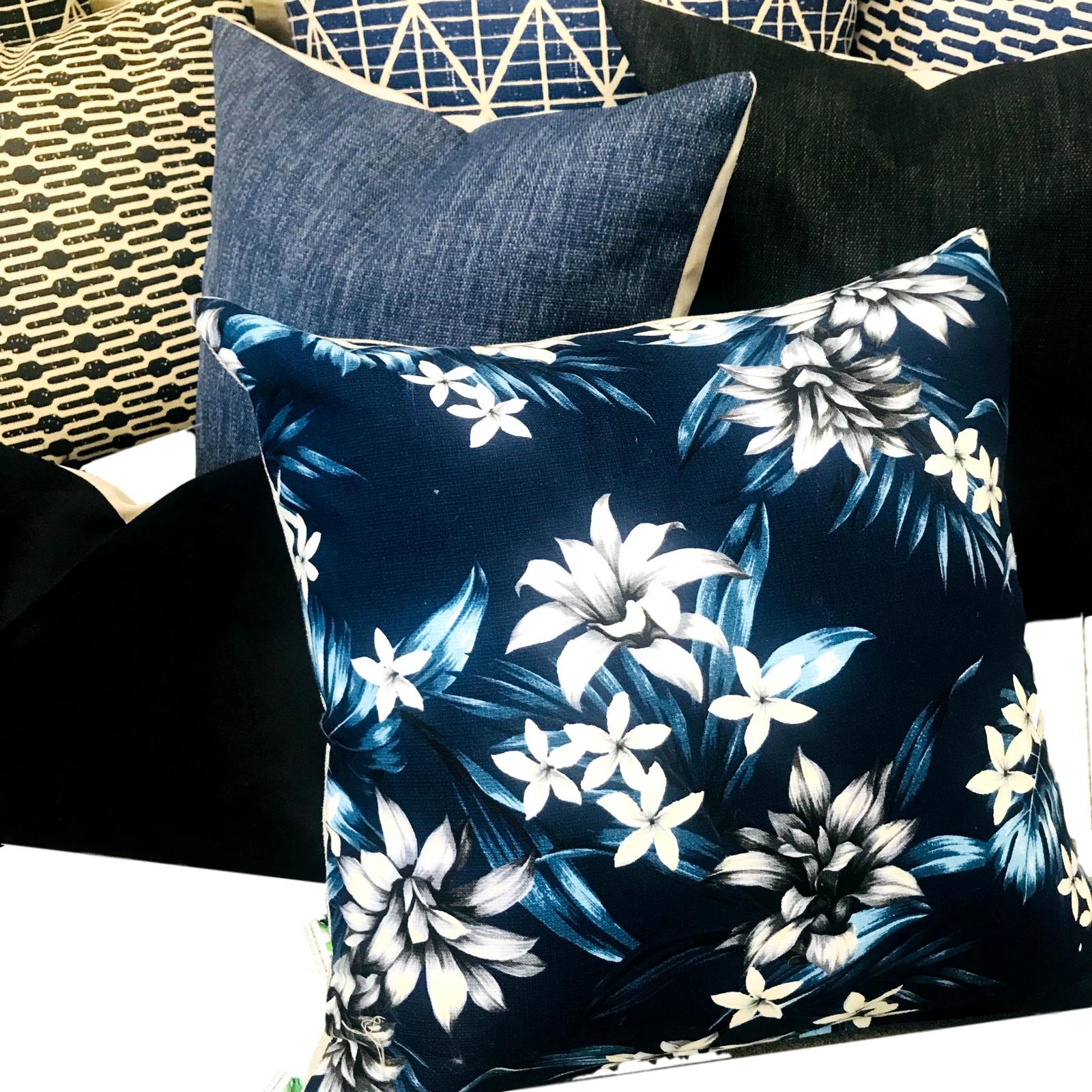 Hanna Ginger in Night - Tropique Cushions