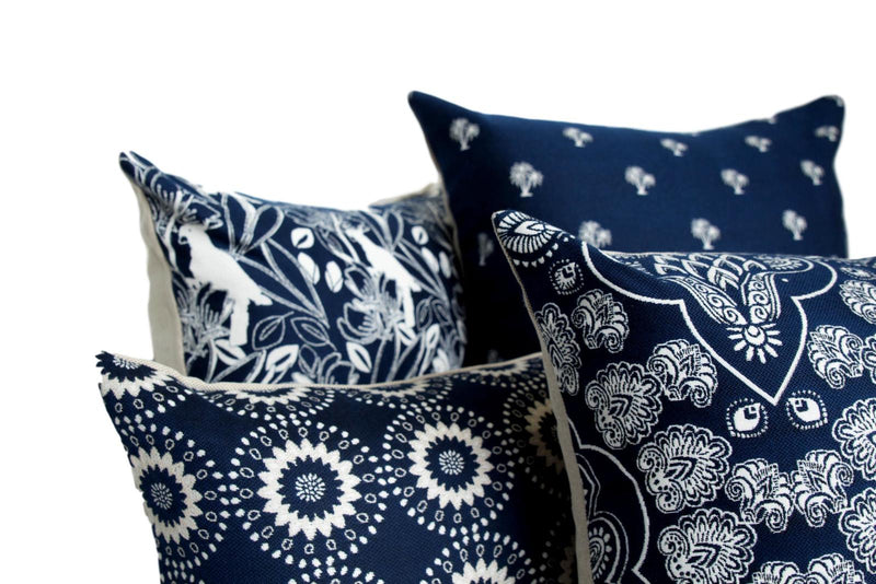 Henna Paisley in Broadwater - Made to Order! - Tropique Cushions