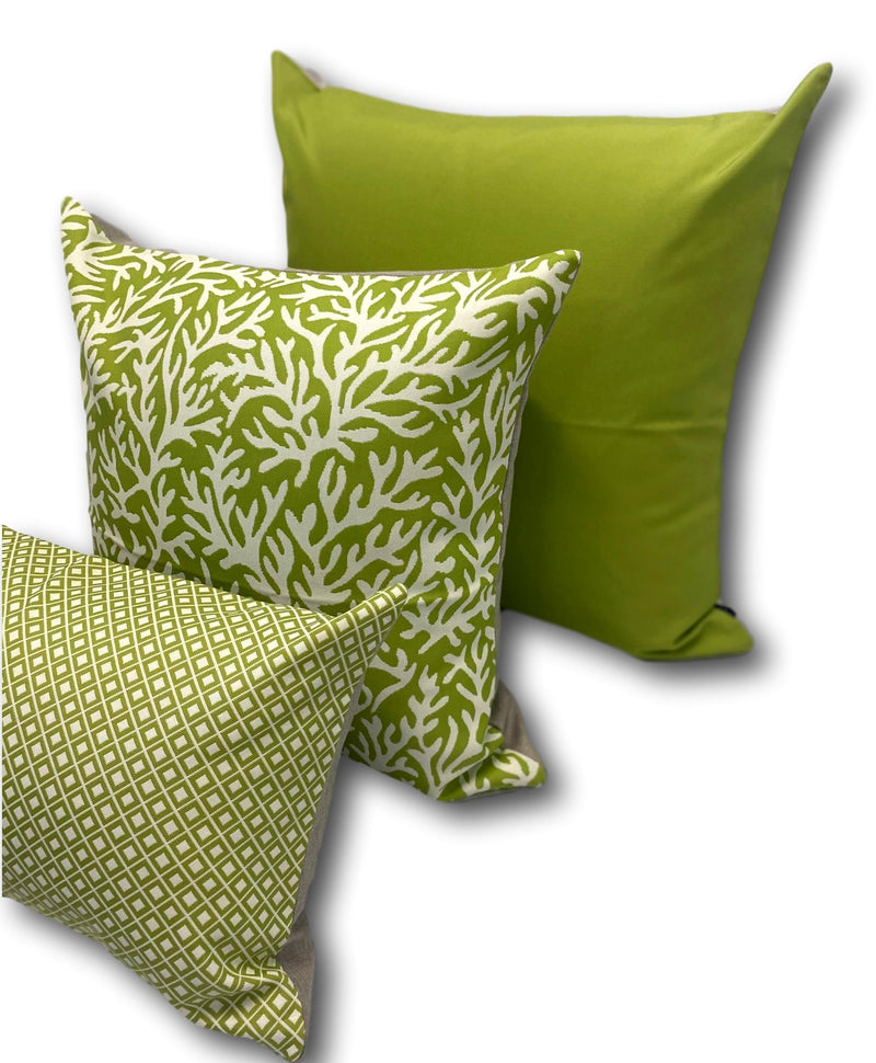 Feelgood Sea Fern & Diamonds Set - 1 Only - Tropique Cushions