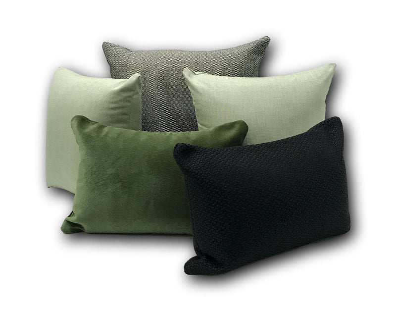 Sunbrella Velvet in Fern - 1 x Lumbar Only, Be Quick!