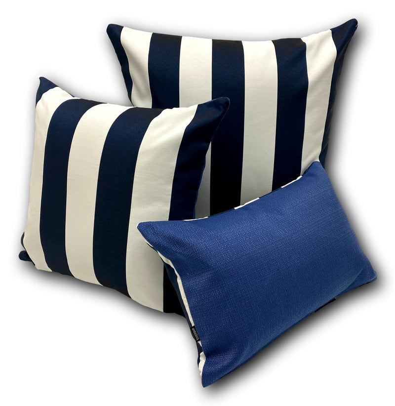 Cabana Luxe in Marine - Tropique Cushions