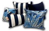 Cabana Luxe in Marine - Tropique Cushions