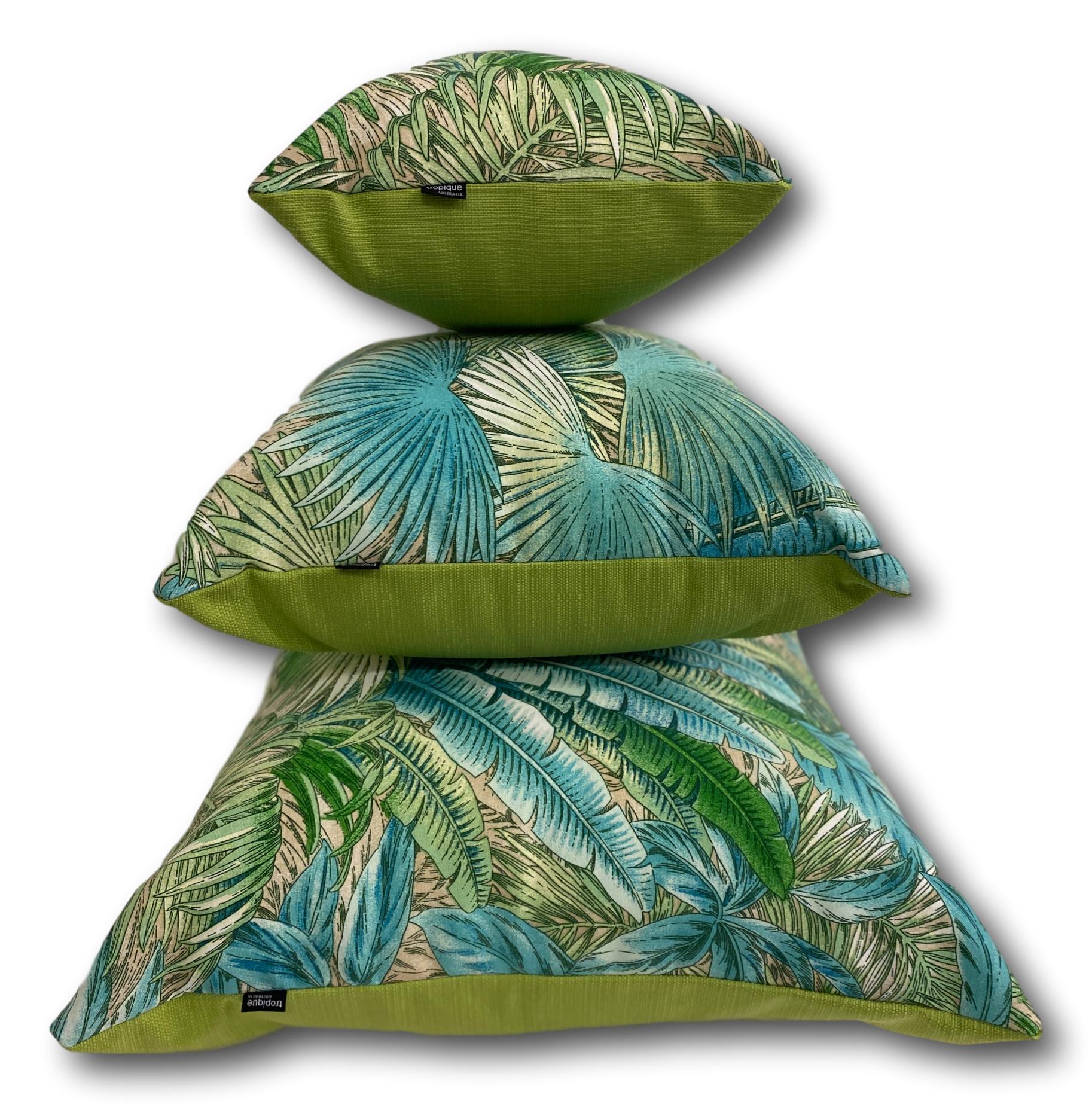 Caribbean in Verde 60cm - Tropique Cushions