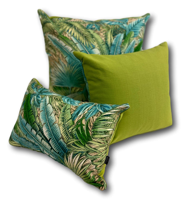 Caribbean in Verde 60cm - Tropique Cushions