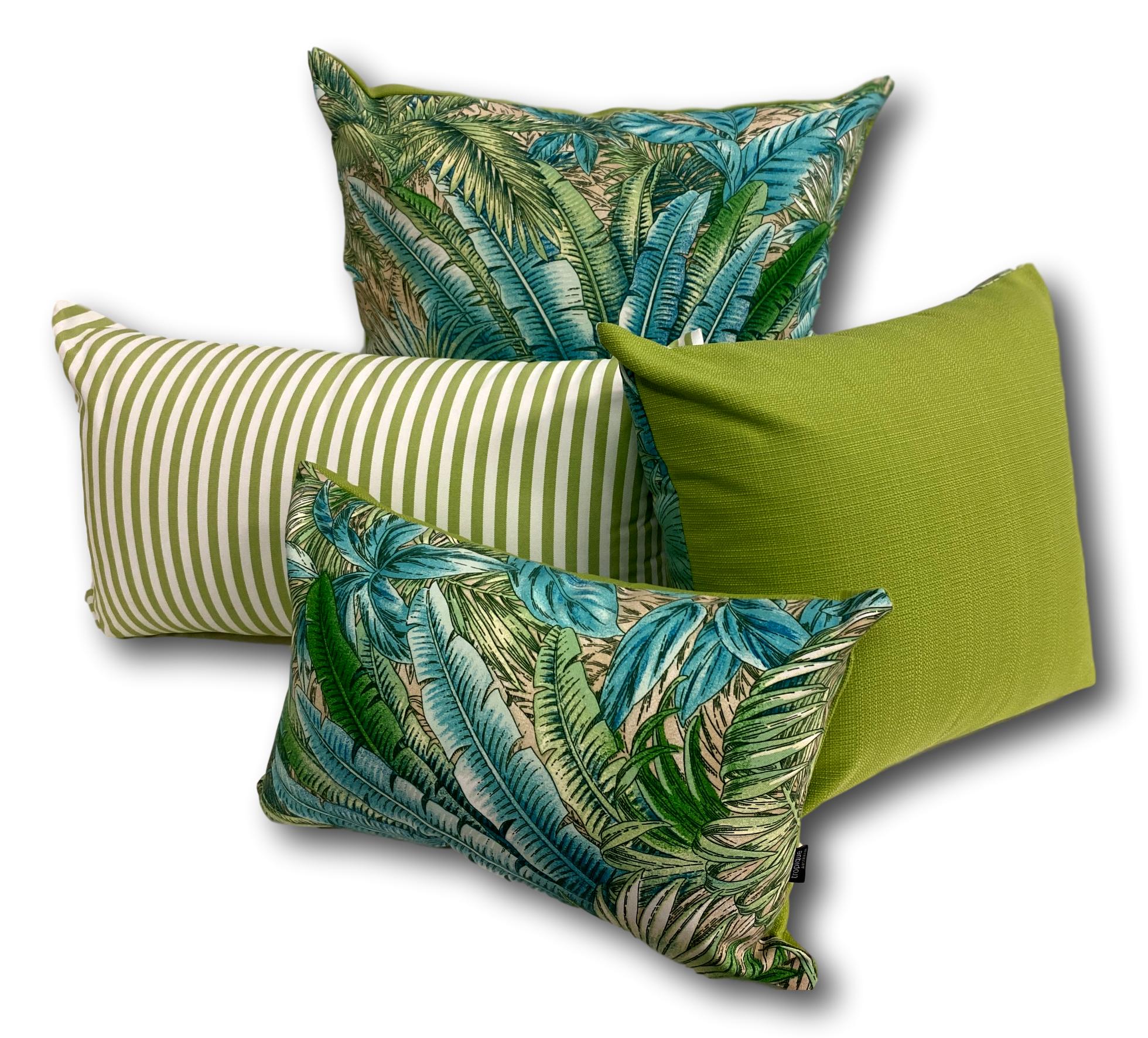 Caribbean in Verde 60cm - Tropique Cushions