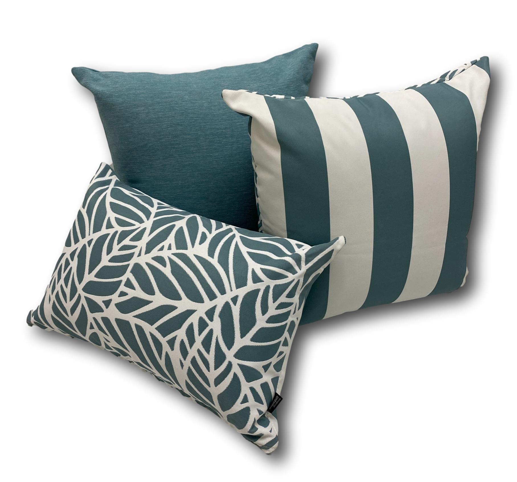 Tulum Poolside in Seamist - Limited LAST Stock! - Tropique Cushions