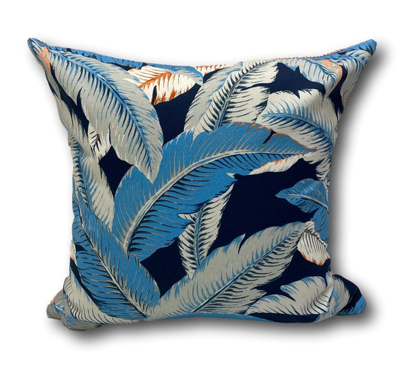 Aloha Palm Sky Blue in Beachside - Tropique Cushions