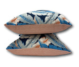 Aloha Palm Sky Blue in Beachside - Tropique Cushions