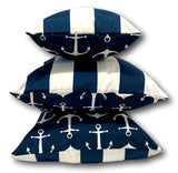 Anchor in Navy Set 2 - 1 Set Only - Tropique Cushions