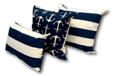 Anchor in Navy Set 2 - 1 Set Only - Tropique Cushions