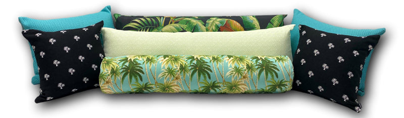 Daybed Bolster | Coco Palm Aqua