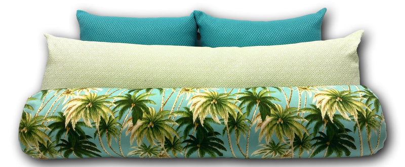 Daybed Bolster | Coco Palm Aqua