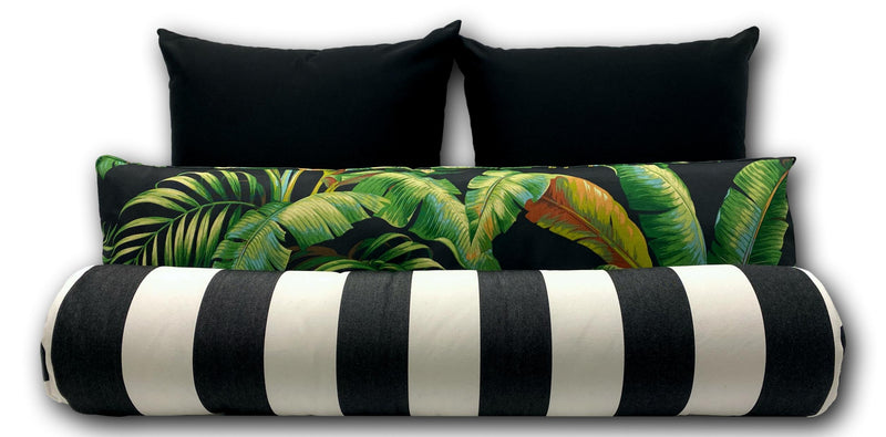 Palmiers in Midnight Daybed Cushion