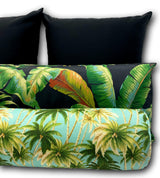 Daybed Bolster | Coco Palm Aqua