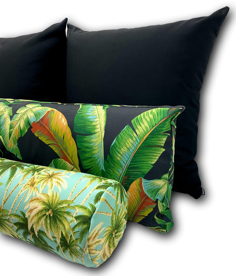 Palmiers in Midnight Daybed Cushion