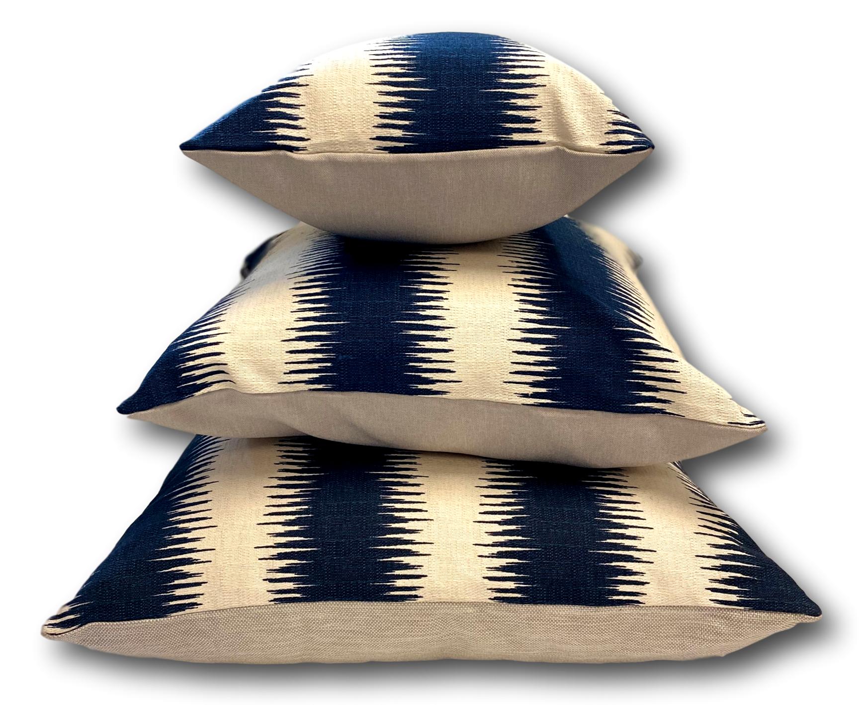 Feelgood Chill in Indigo Trio Set - Tropique Cushions