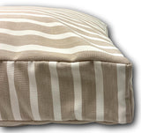 Sunbrella Shore Linen Small Luxurious Floor Cushions