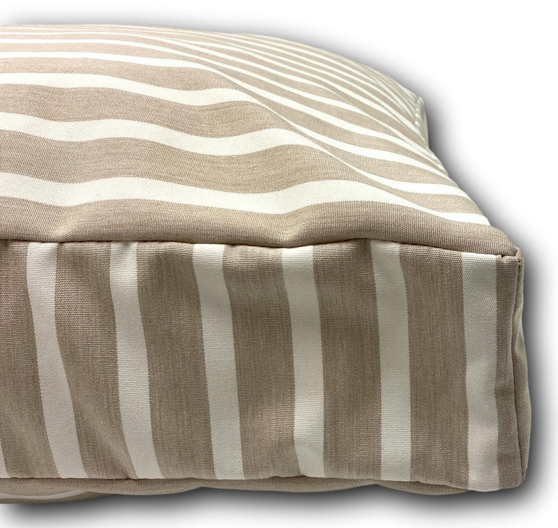 Sunbrella Shore Linen Small Luxurious Floor Cushions