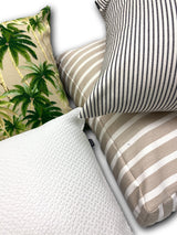 Sunbrella Shore Linen Small Luxurious Floor Cushions