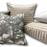 Sunbrella Shore Linen Small Luxurious Floor Cushions