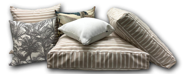 Sunbrella Shore Linen Large Luxurious Floor Cushion