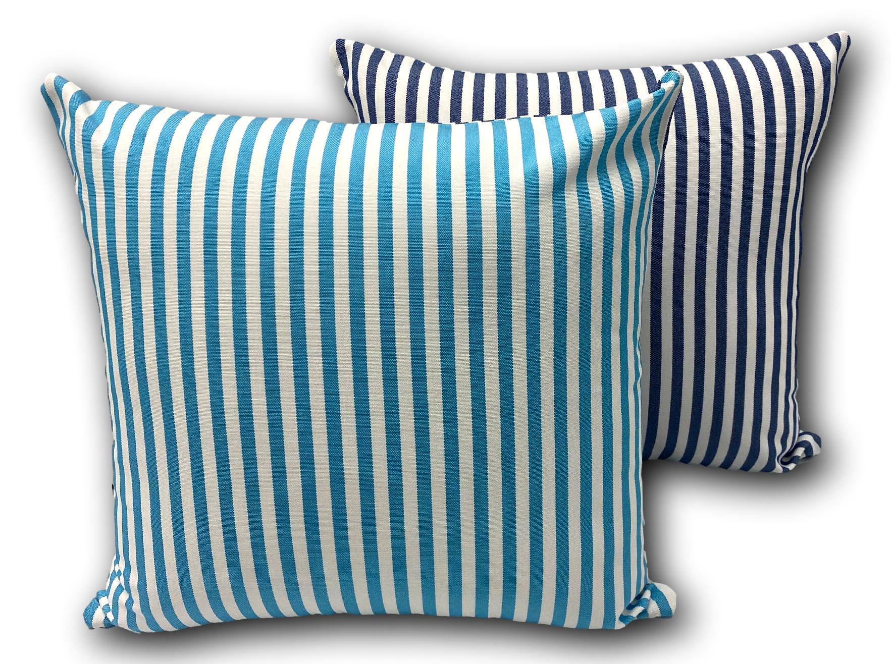Cove in Aqua/Marine Stripe