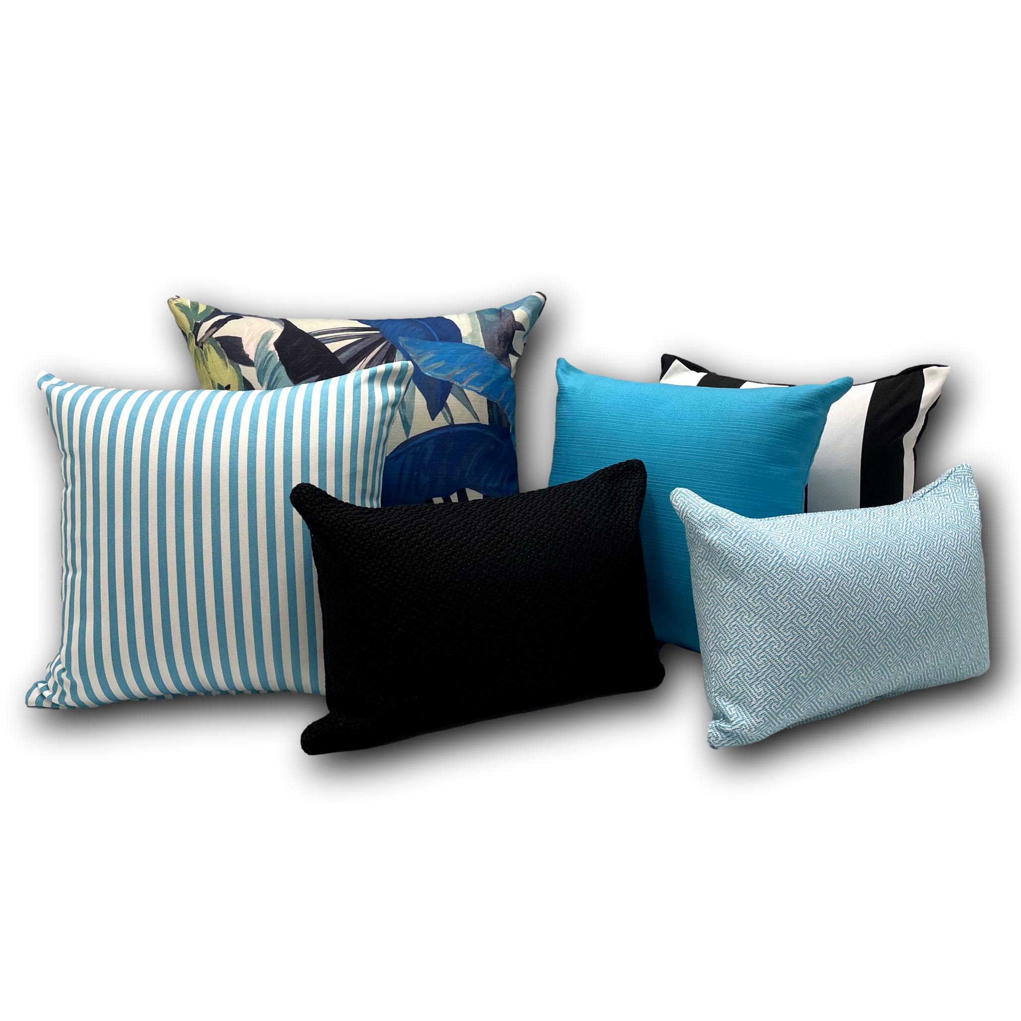 Quay in Aqua - Tropique Cushions