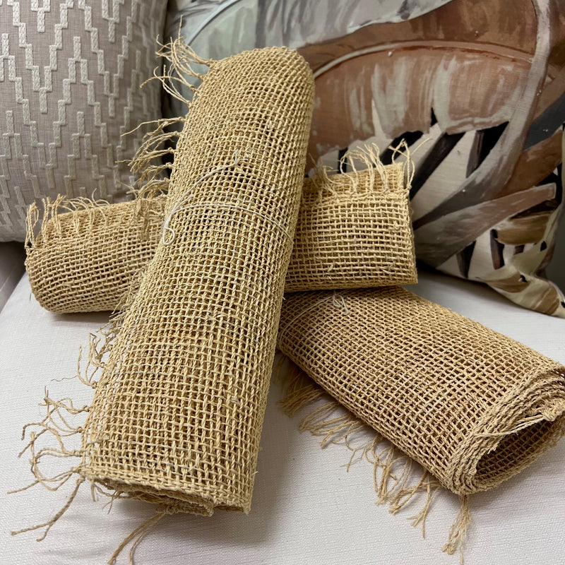 Raffia Table Runner & Coaster Set